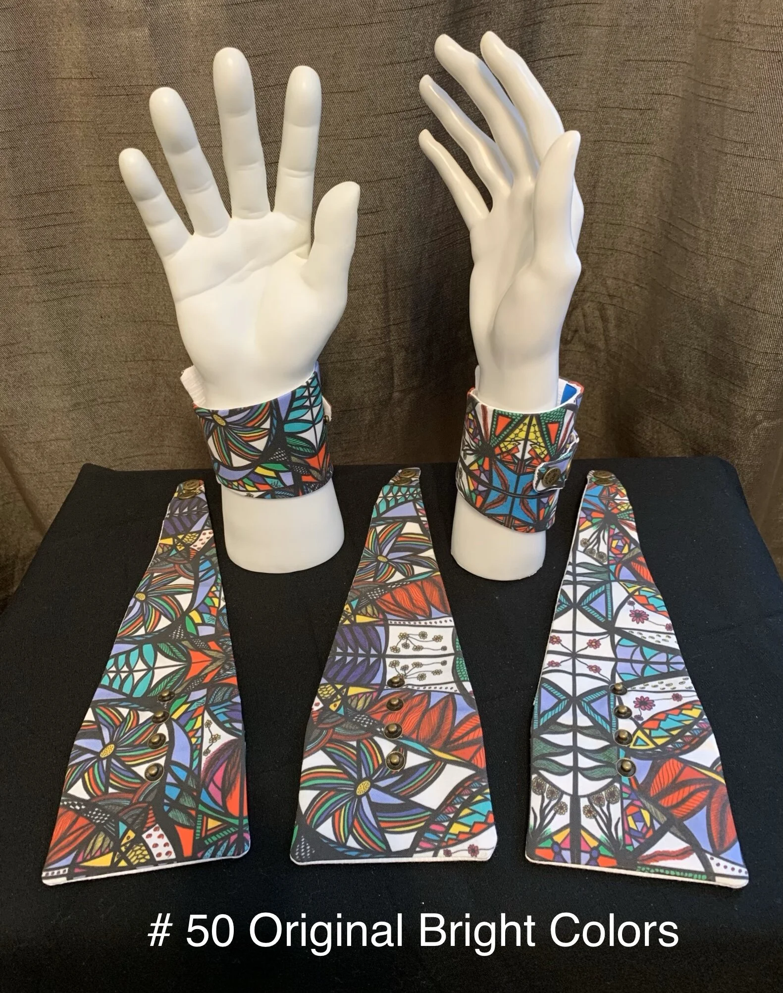 # 50 Original Bright Colors — Art by Ali Wrist Wallets