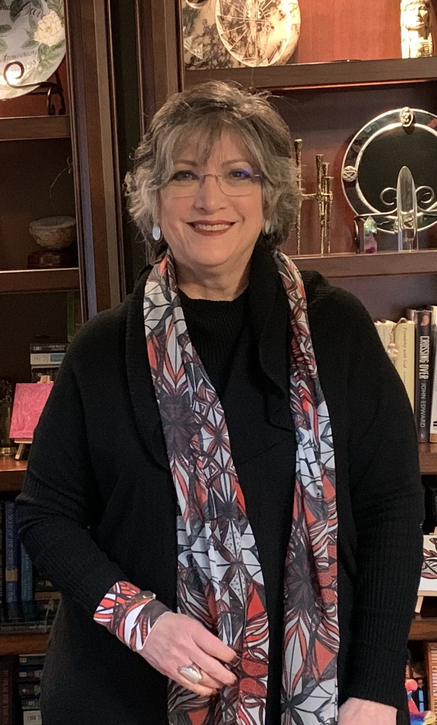 # 3 Red, White & Black  — Chiffon Scarf