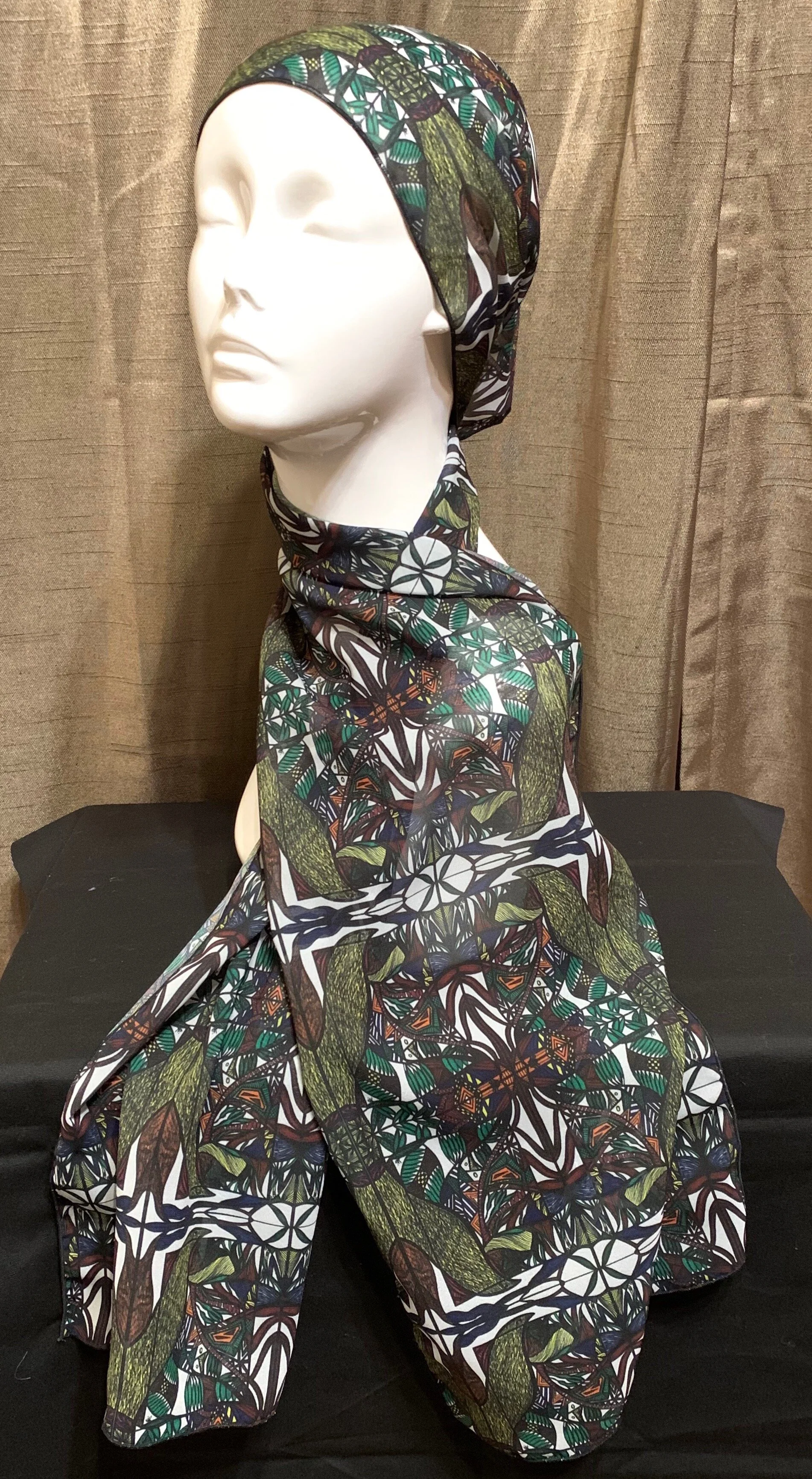 # 14 Warmtones — Chiffon Scarf (Copy) (Copy)