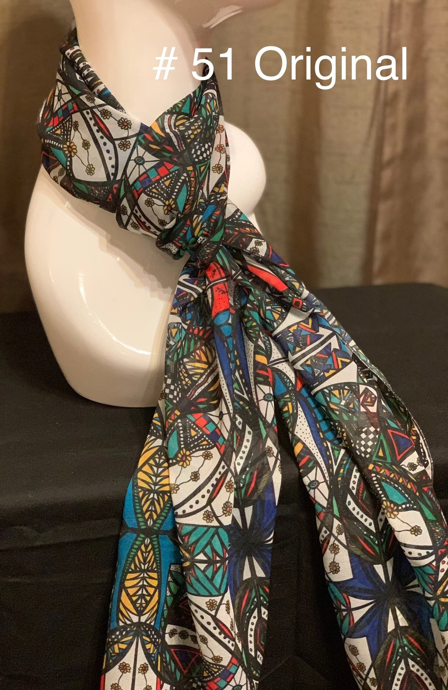 # 51 Original Bright Colors  — Chiffon Scarf