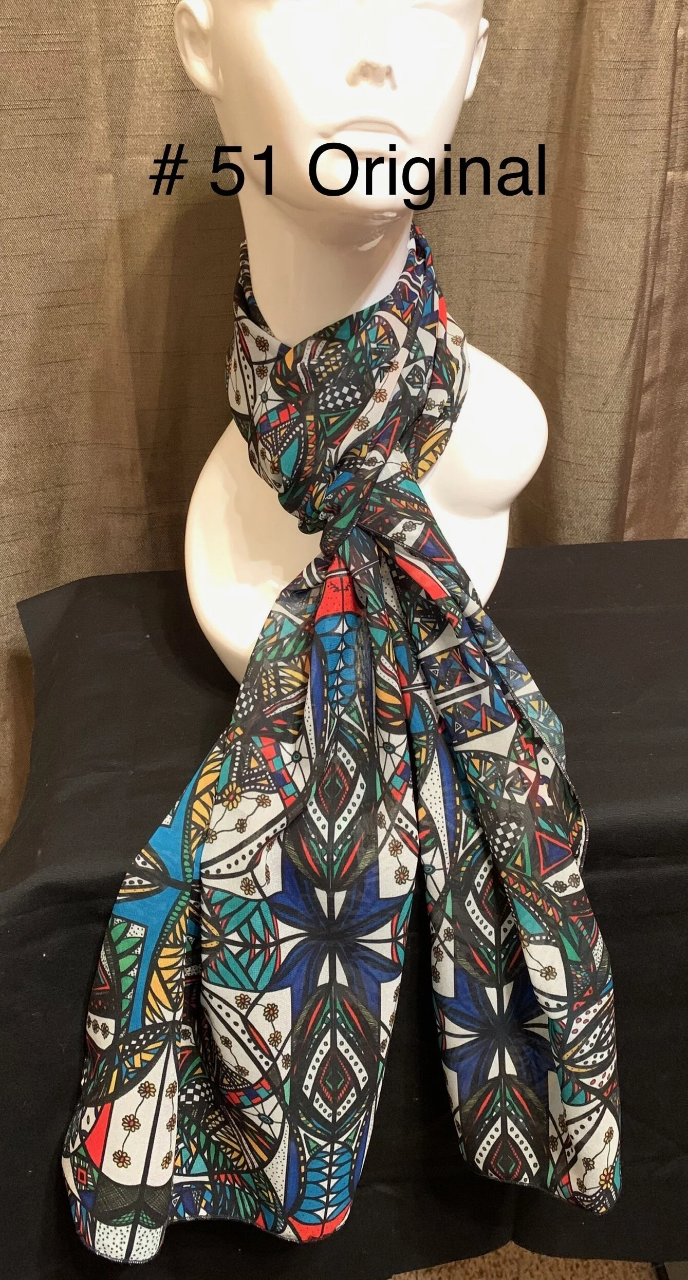 # 51 Original Bright Colors  — Chiffon Scarf