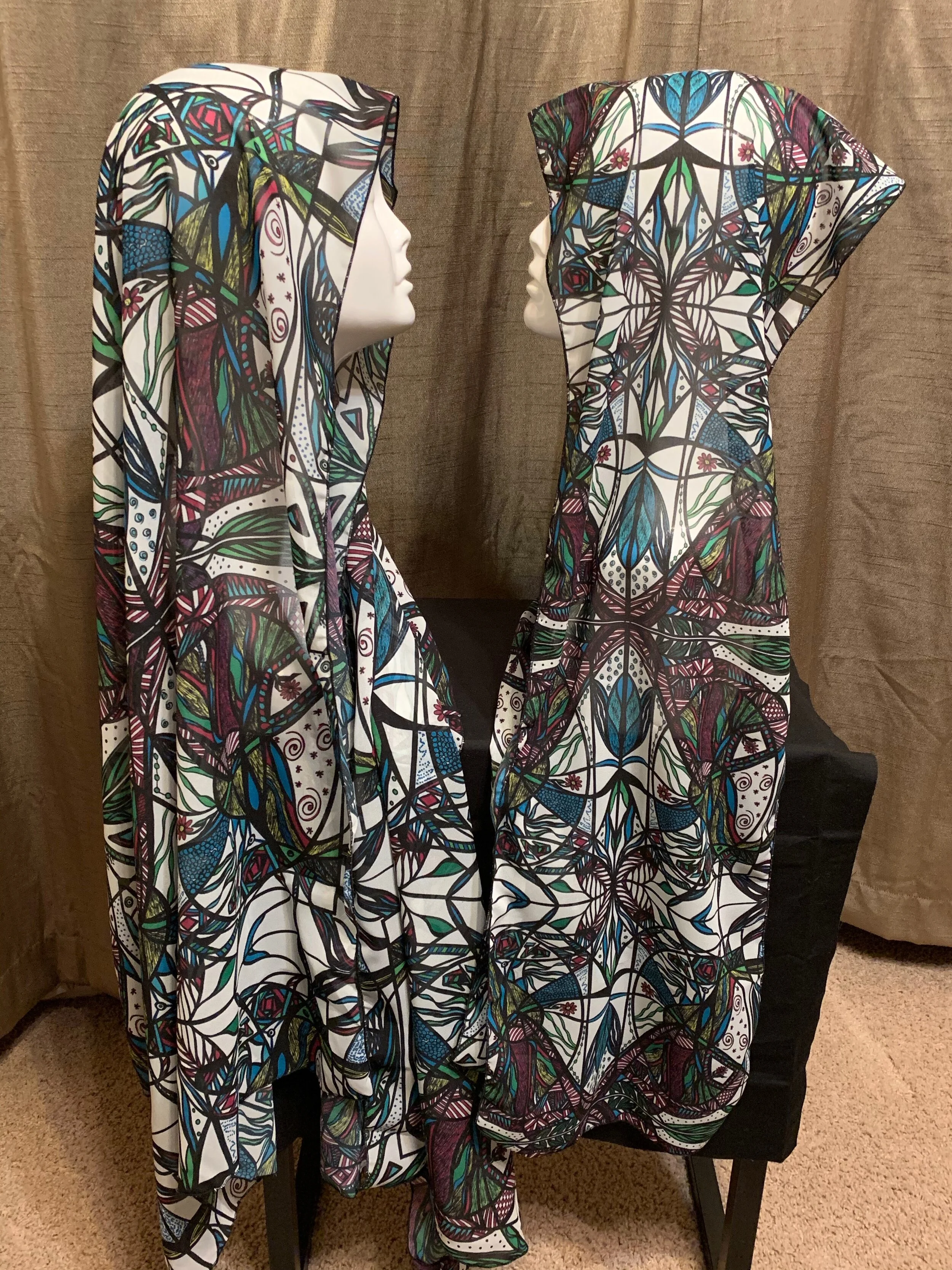 # 13 Original Bright Colors  — Chiffon Scarf -- Single & Double Panel  (Copy)