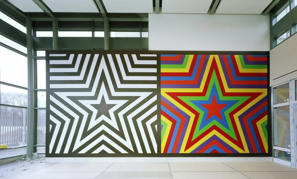 Sol LeWitt’s Wall Drawing #1256: Five Pointed Stars permanently installed at the U.S. Embassy in Berlin by the Foundation for Art and Preservation in Embassies