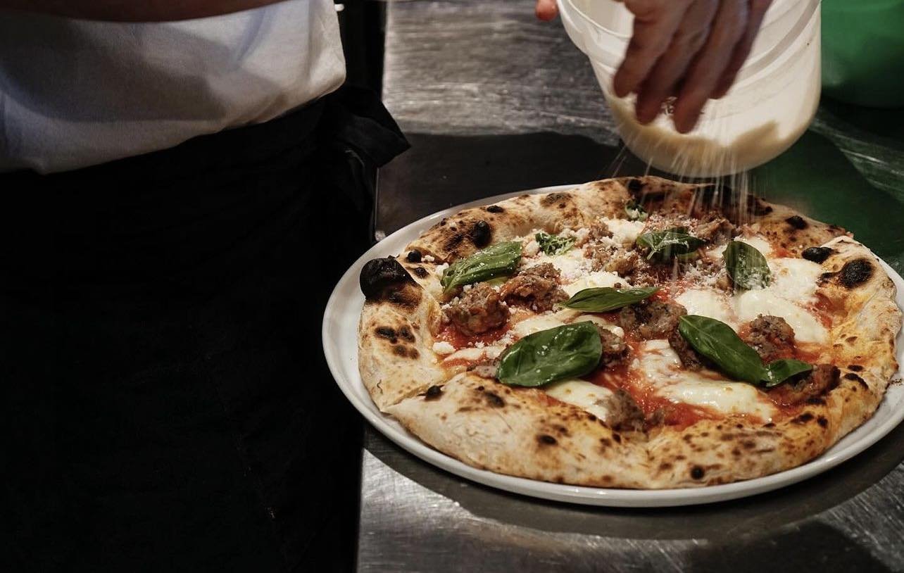 Handmade pizza &amp; pasta from our favourites @pezzellas1 

🍕 The Polpettina, a cult classic. Four years strong on the menu for good reason
🍝 Sustainable flours, local eggs, and lots of love go into their fresh pasta. The simplest ingredients prod
