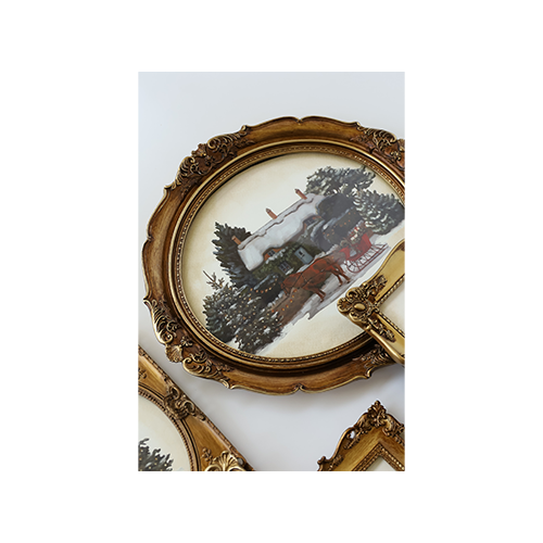 Texas In-Laws IOD A Cotswold Christimas Decor Transfer (pad of 8 12"x16" sheets) by Iron Orchid Designs