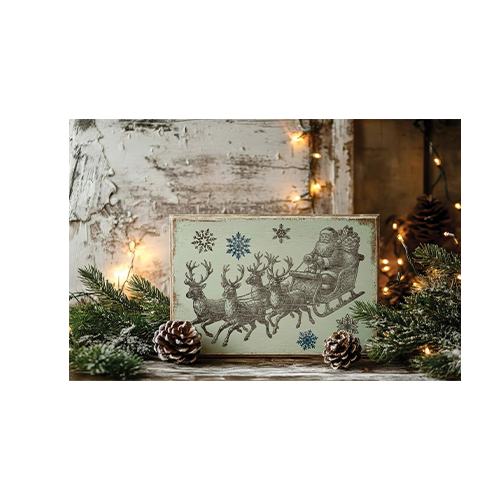 Texas In-Laws IOD The North Pole Co Paint Inlay 8×12 (8 Sheet) Pad By Iron Orchid Designs