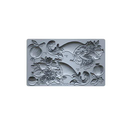 Texas In-Laws IOD Cornucopias Decor Mould 6"x10" by Iron Orchid Designs