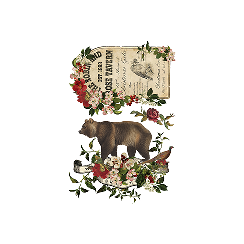 Texas In-Laws IOD Stag Tavern Decor Transfer 8 Pages (8X12 Pad) By Iron Orchid Designs