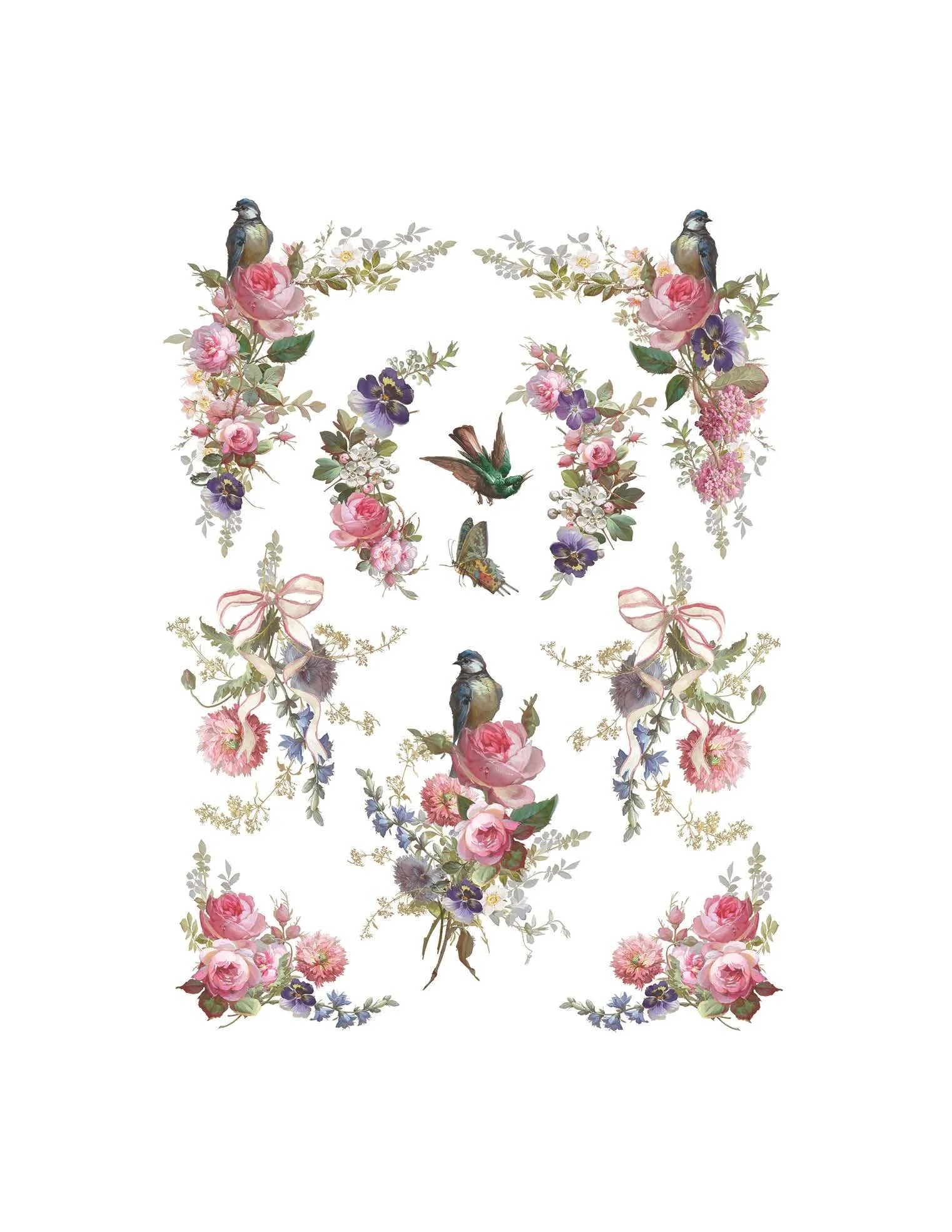 IOD Madeleine Decor Transfer (pad of 8 12"x16" sheets) by Iron Orchid Designs