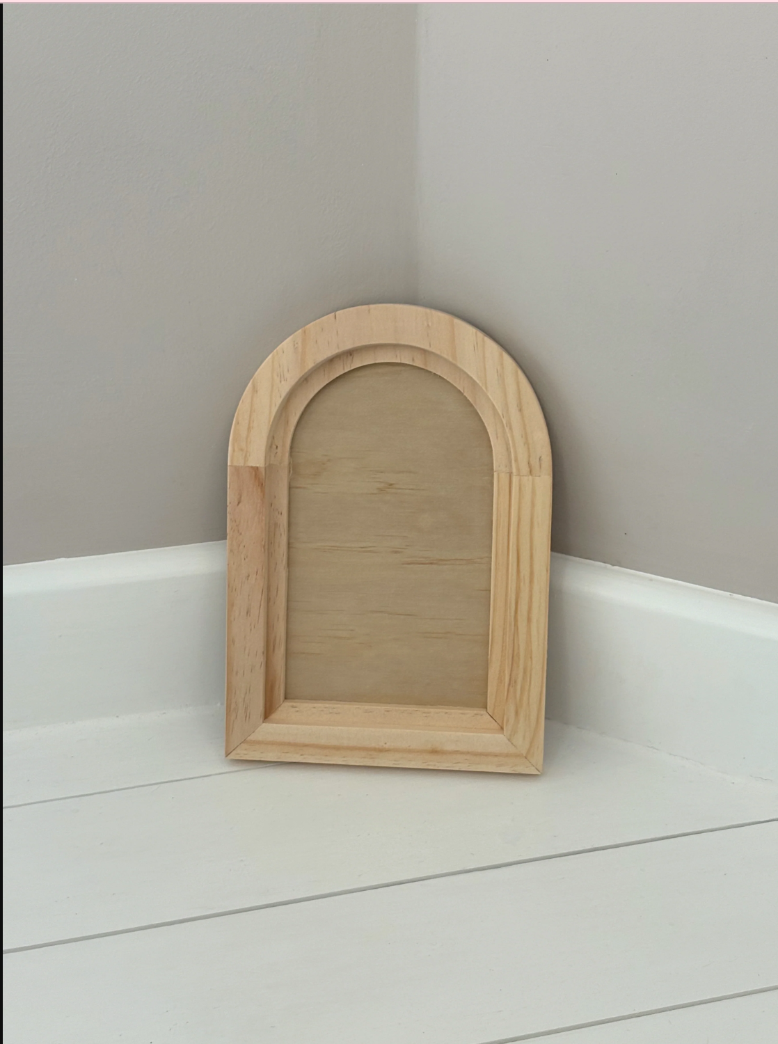 Texas In-Laws IOD Arched Wood Gallery Blank 7X10 By Iron Orchid Designs