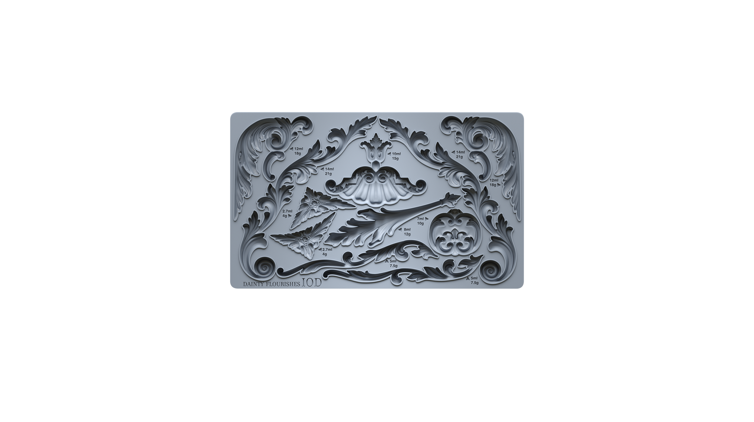 Dainty Flourishes IOD décor mould 6 x 10 - by Iron Orchid Designs - New  Release