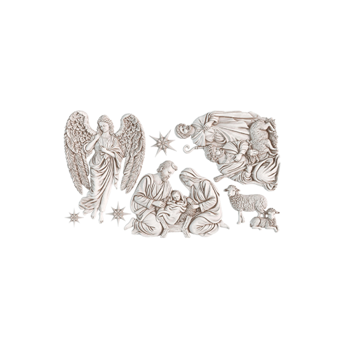 Texas In-Laws IOD Silent Night Decor Mould 6"x10" by Iron Orchid Designs