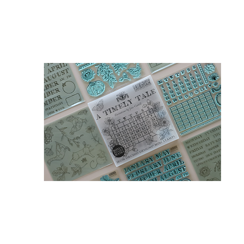 Texas In-Laws IOD A Timely Tale Decor Stamp (4 Sheets) 6"x6" by Iron Orchid Designs