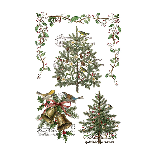 Texas In-Laws IOD Winter's Calling Decor Transfer 8 Pages (8X12 Pad) By Iron Orchid Designs