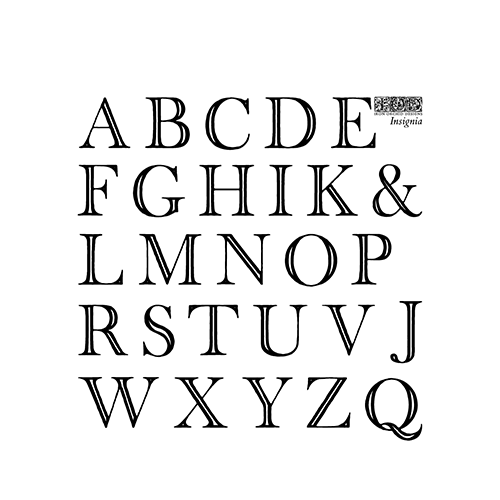 IOD Insignia Decor Stamp (4 Sheet Set) 6"x6" by Iron Orchid Designs