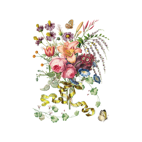 Texas In-Laws IOD Marché des Fleurs Decor Transfer (Pad of 8 12"x16" sheets) by Iron Orchid Designs