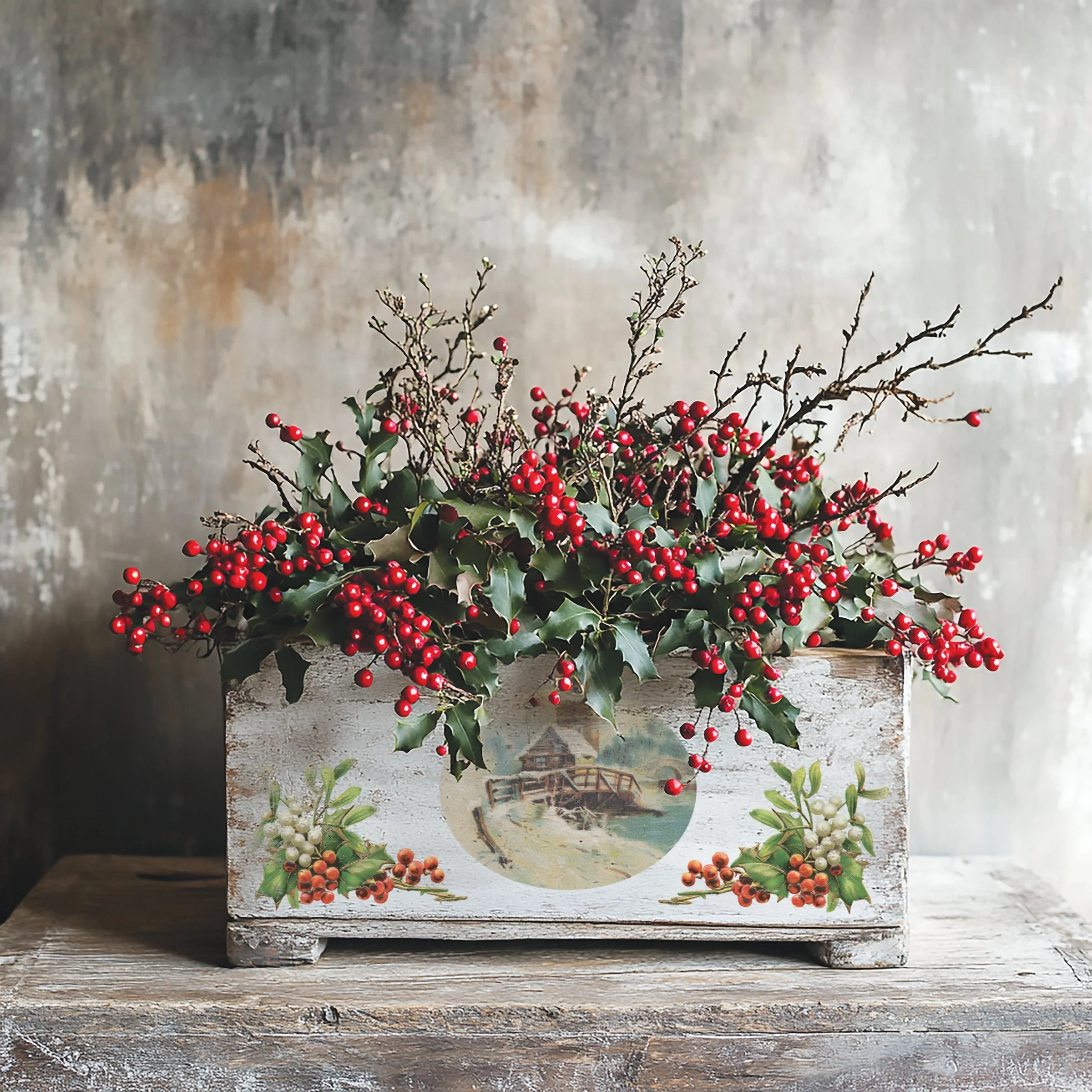 Texas In-Laws IOD Decor Transfer Christmas Joy (Pad of 8 8" X 12" Sheets) by Iron Orchid Designs