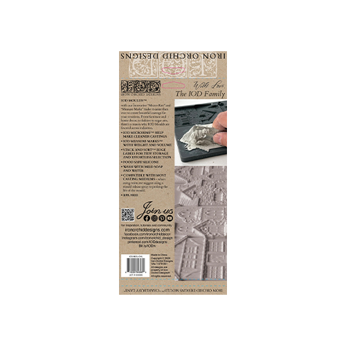Texas In-Laws IOD Charlbury Lane Decor Mould 6"x10" by Iron Orchid Designs