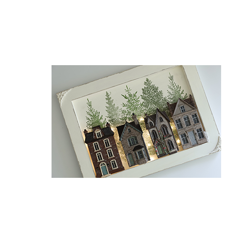 Texas In-Laws IOD Old Colchester Road Decor Mould 6"x10" by Iron Orchid Designs