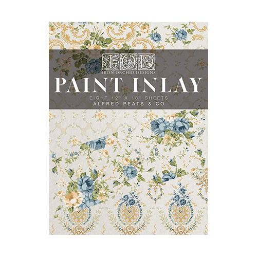 IOD Alfred Peats & Co Paint Inlay 12×16 (8 Sheet) Pad By Iron Orchid Designs