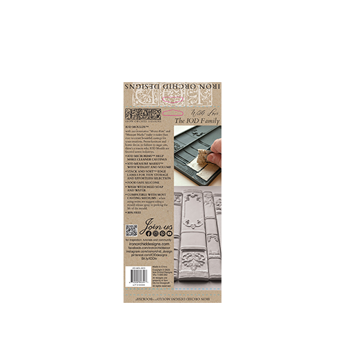 Texas In-Laws IOD Bookish Decor Mould 6"x10" by Iron Orchid Designs