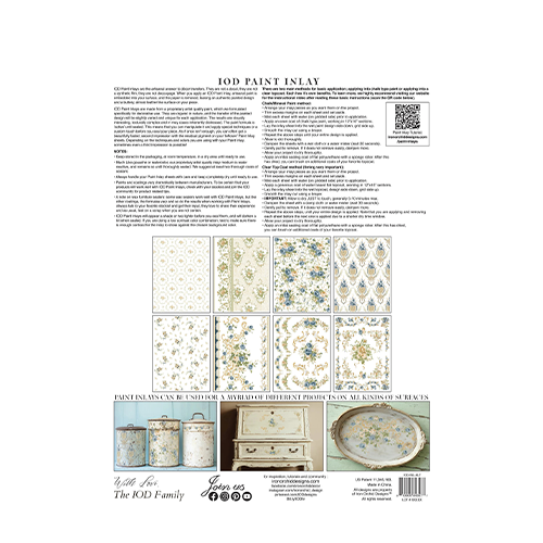 Texas In-Laws IOD Alfred Peats & Co Paint Inlay 12×16 (8 Sheet) Pad By Iron Orchid Designs