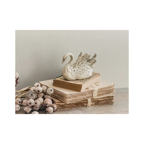 Texas In-Laws IOD Swans Decor Mould 6"x10" by Iron Orchid Designs
