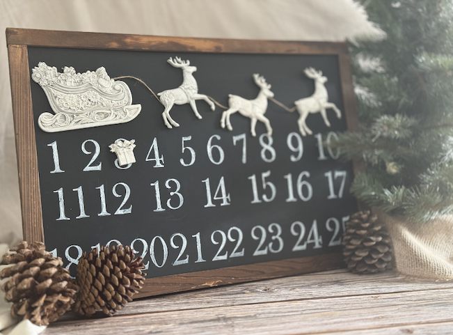 Texas In-Laws IOD Decor Mould Santa's Sleigh 6"x10" by Iron Orchid Designs