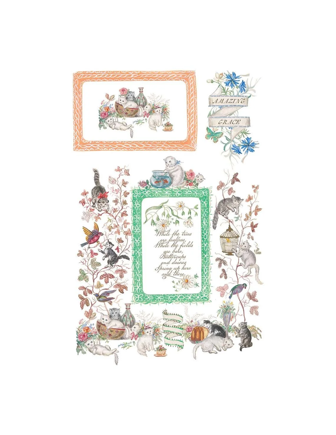 Texas In-Laws IOD Emily Claire Decor Transfer (pad of 8 8"x12" sheets) by Iron Orchid Designs