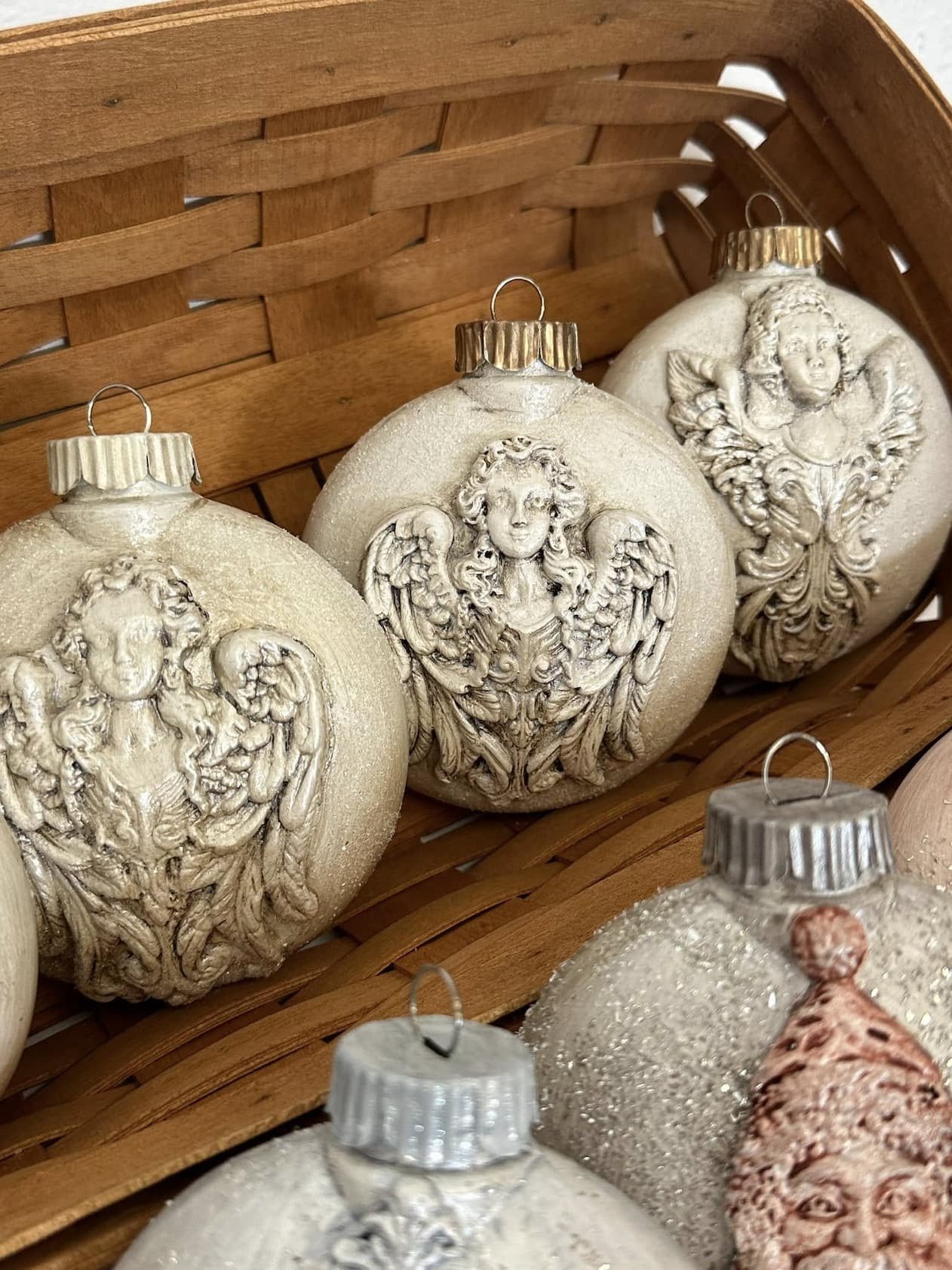 Texas In-Laws IOD Decor Mould Angelic Tapers 6"x10" by Iron Orchid Designs
