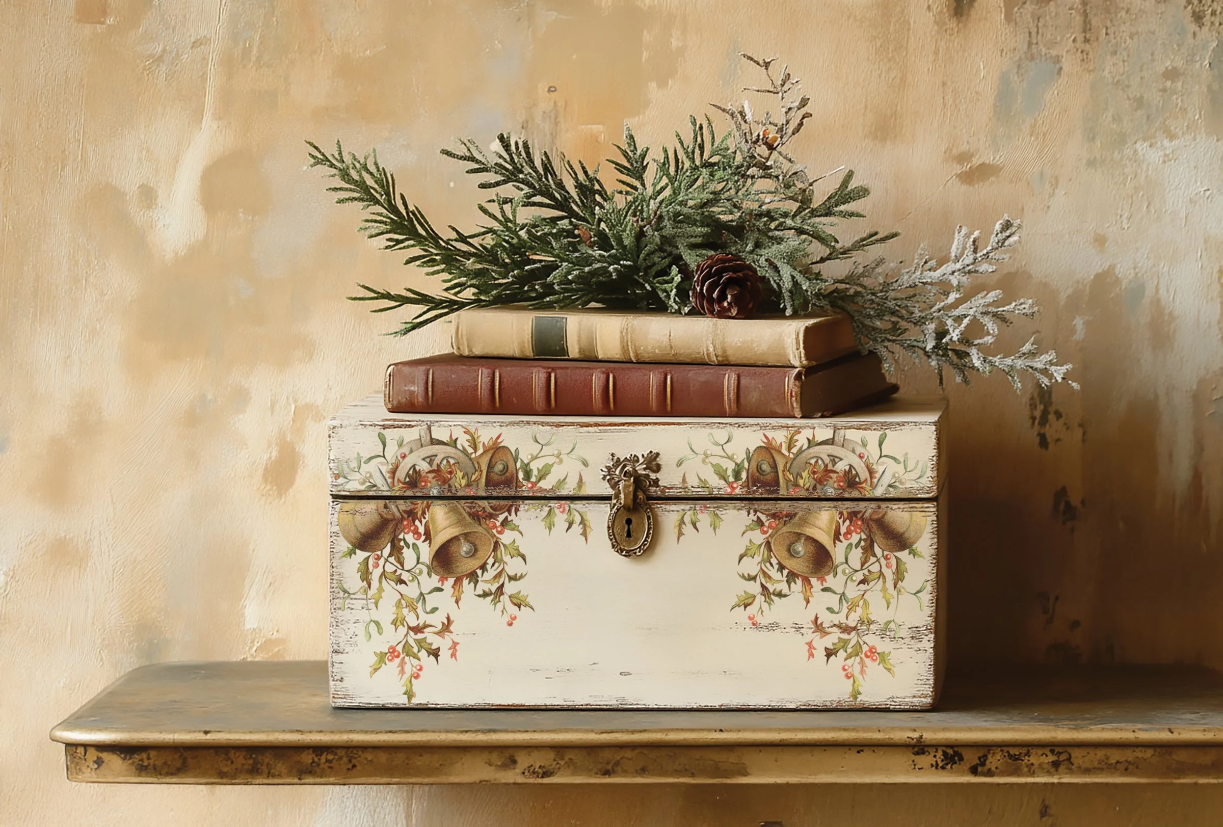Texas In-Laws IOD Decor Transfer Santa's Hollow (pad of 8 8"x12" sheets) by Iron Orchid Designs