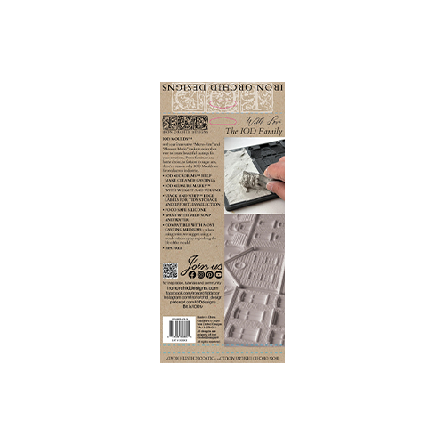 Texas In-Laws IOD Old Colchester Road Decor Mould 6"x10" by Iron Orchid Designs
