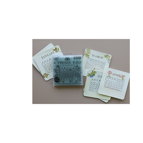Texas In-Laws IOD A Timely Tale Decor Stamp (4 Sheets) 6"x6" by Iron Orchid Designs