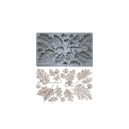 Texas In-Laws IOD DECOR OAK LEAVES & ACORNS 6X10 IOD MOULD BY IRON ORCHID DESIGNS