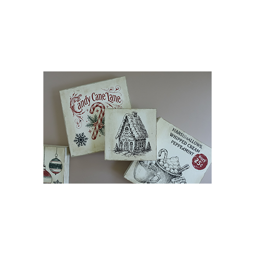 Texas In-Laws IOD The North Pole Co Paint Inlay 8×12 (8 Sheet) Pad By Iron Orchid Designs