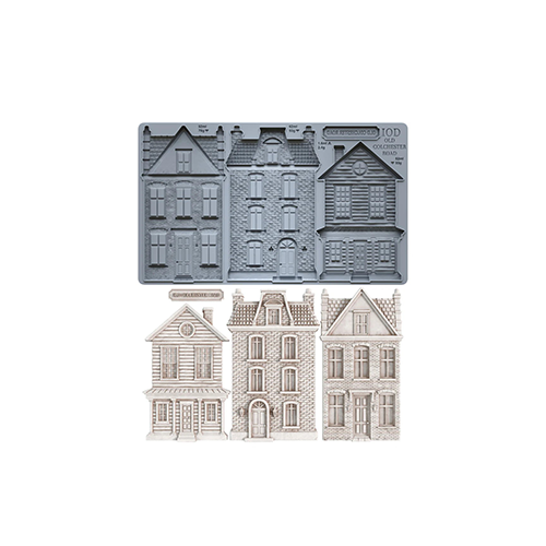Texas In-Laws IOD Old Colchester Road Decor Mould 6"x10" by Iron Orchid Designs