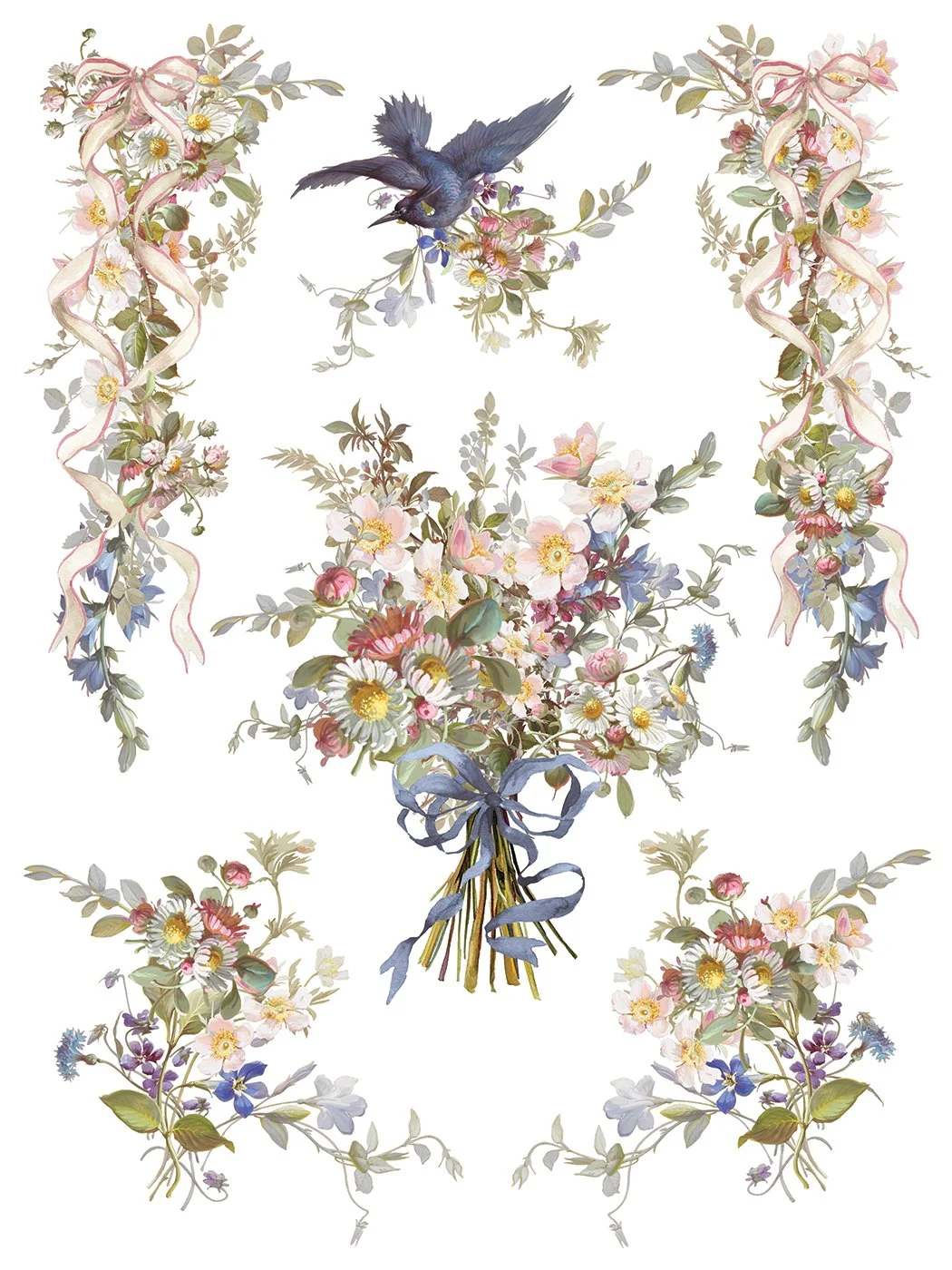 IOD Madeleine Decor Transfer (pad of 8 12"x16" sheets) by Iron Orchid Designs