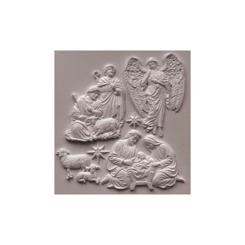 Texas In-Laws IOD Silent Night Decor Mould 6"x10" by Iron Orchid Designs