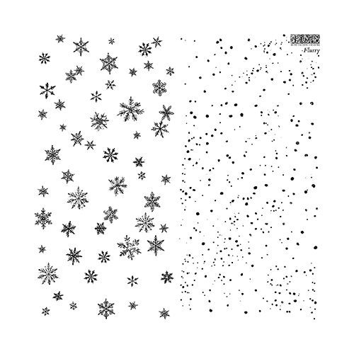 IOD Flurry Decor Stamp (1 Sheet Set) 12"x12" by Iron Orchid Designs