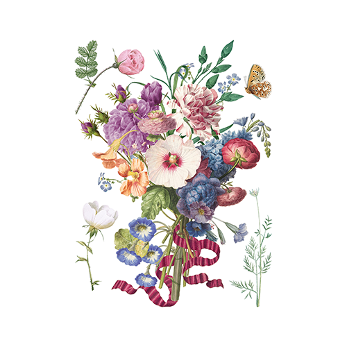 Texas In-Laws IOD Marché des Fleurs Decor Transfer (Pad of 8 12"x16" sheets) by Iron Orchid Designs