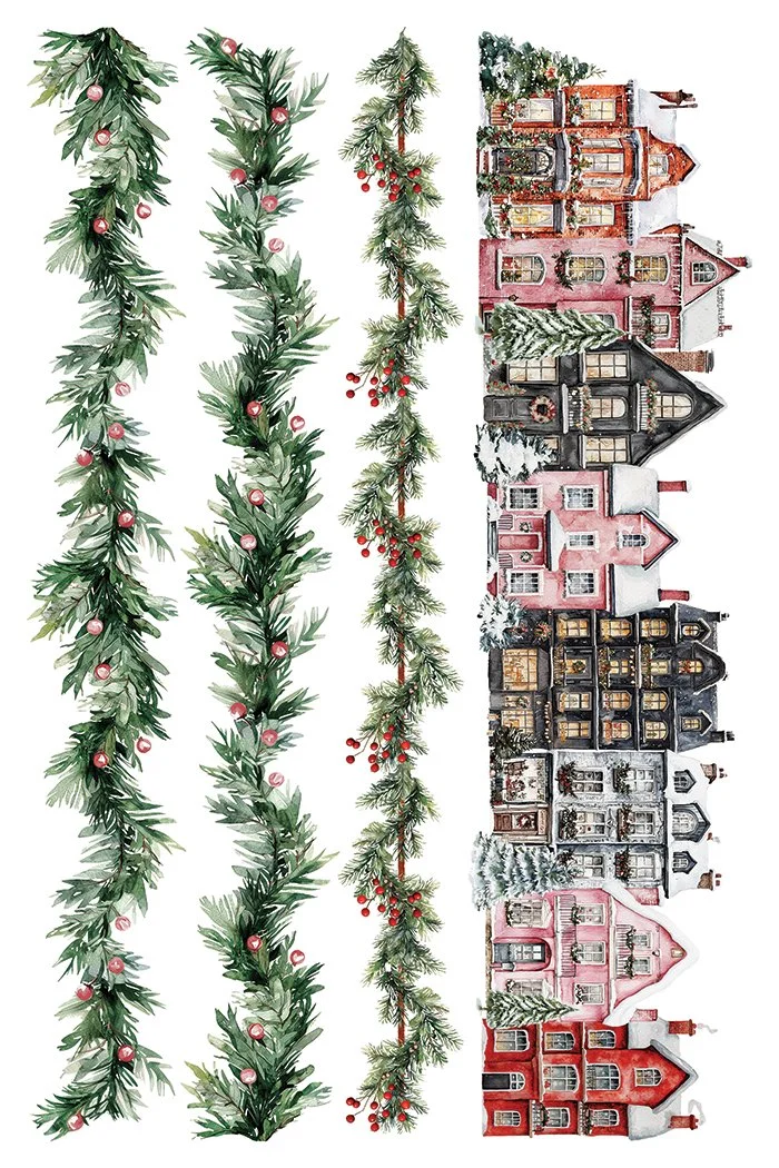Texas In-Laws IOD Decor Transfer Partridge Lane (pad of 8 8"x12" sheets) by Iron Orchid Designs