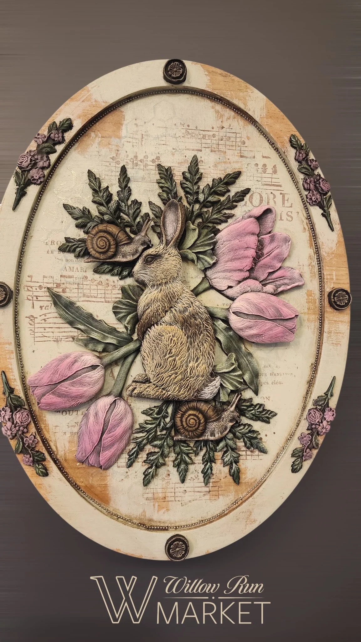 Texas In-Laws IOD Tulips Decor Mould 6"x10" by Iron Orchid Designs