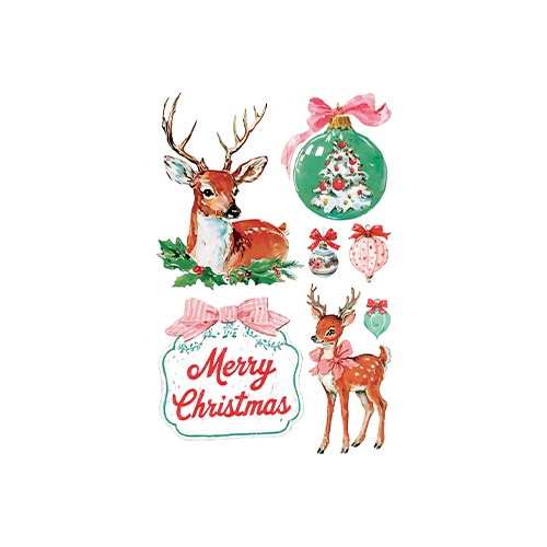Texas In-Laws IOD Darling Holiday Decor Transfer (pad of 8 12"x16" sheets) by Iron Orchid Designs