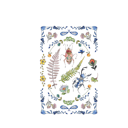 Texas In-Laws IOD Fern Fables Decor Transfer (pad of 8 8"x12" sheets) by Iron Orchid Designs
