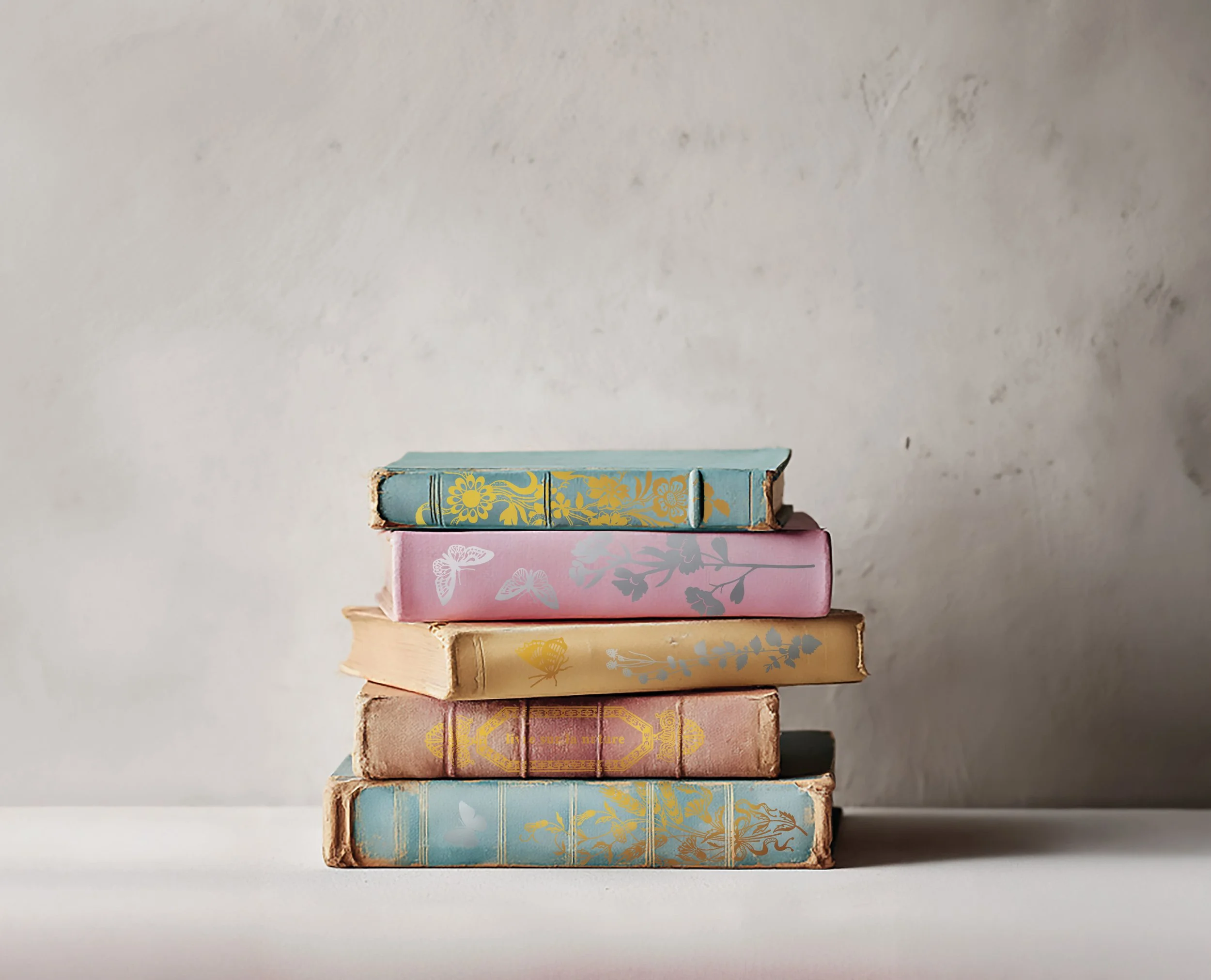 Texas In-Laws IOD Papillon Foil Decor Transfer (Pad of 8 8X12) By Iron Orchid Designs