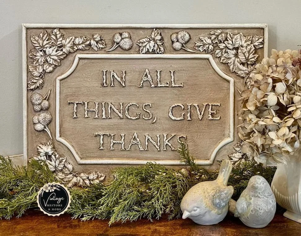 Texas In-Laws IOD Decor Mould Autumn Cottage 6"x10" by Iron Orchid Designs