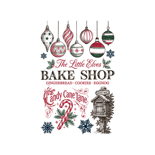 Texas In-Laws IOD The North Pole Co Paint Inlay 8×12 (8 Sheet) Pad By Iron Orchid Designs