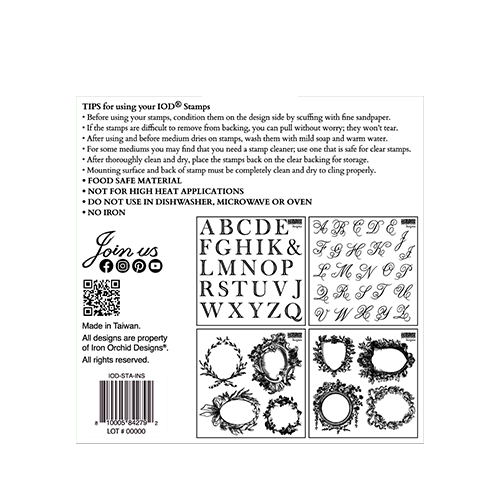 Texas In-Laws IOD Decor Stamp Insignia  6"x6" (4 Sheets) by Iron Orchid Designs