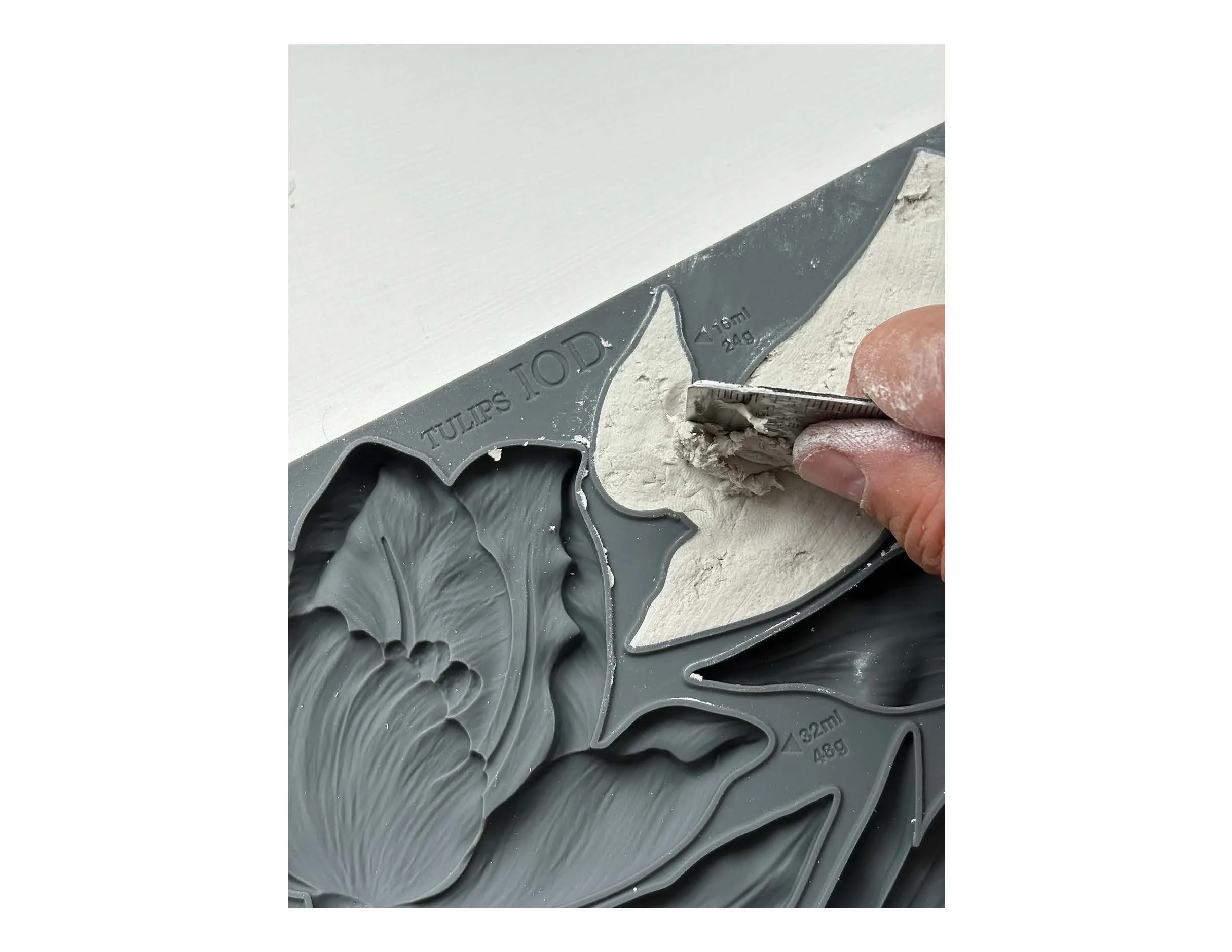 Texas In-Laws IOD Tulips Decor Mould 6"x10" by Iron Orchid Designs