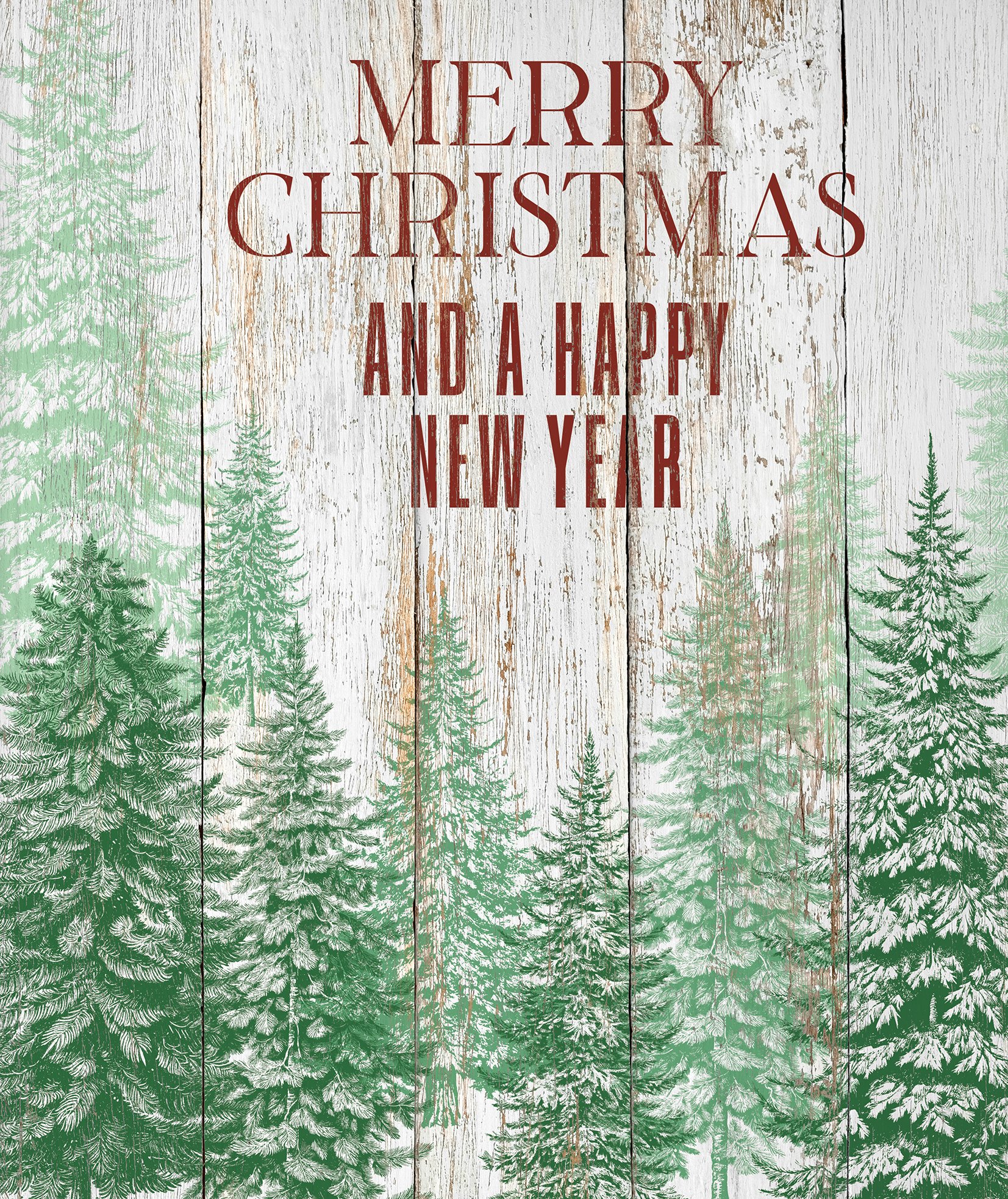 Texas In-Laws IOD Decor Stamp Winter Forest 12"x12" by Iron Orchid Designs
